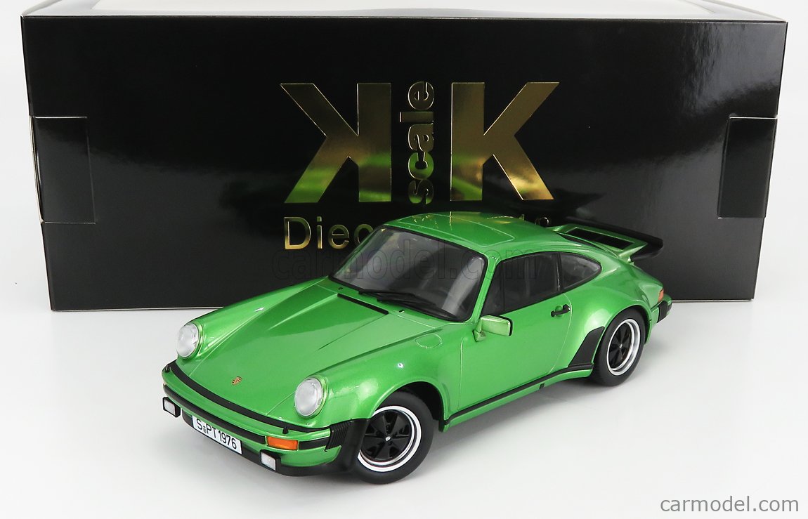 PRE-ORD3R KK Scale Modeliukas 1976 Porsche 911 (930) 3.0 Turbo, green