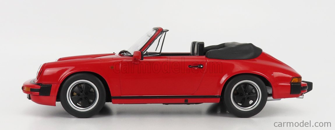 PRE-ORD3R KK Scale Modeliukas 1983 Porsche 911 SC Cabrio with extra Softtop, red