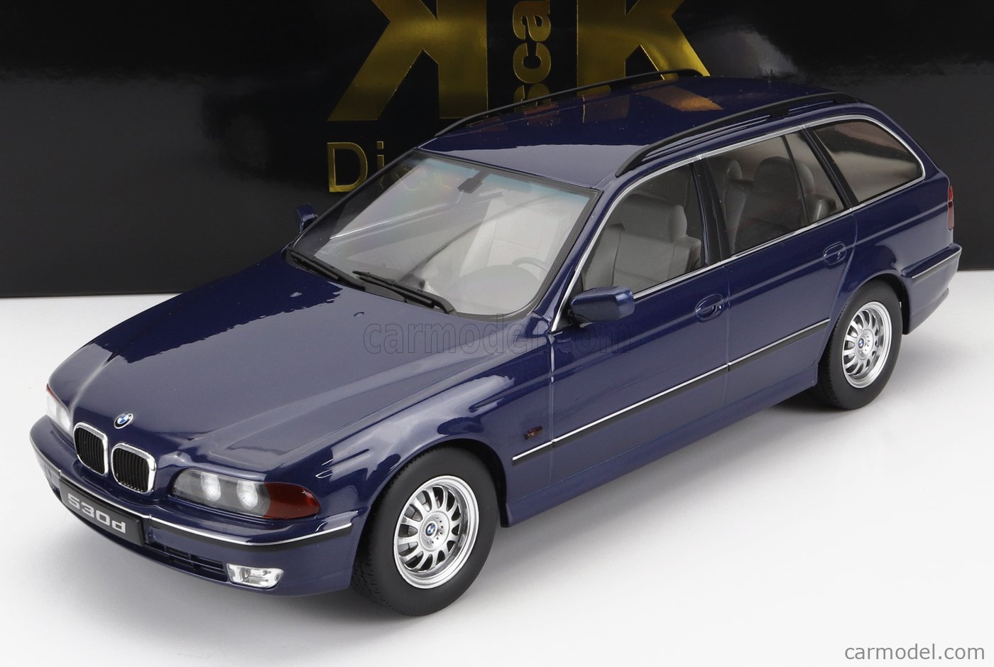 PRE-ORD3R KK Scale Modeliukas 1/18 1997 BMW 530d E39 Touring. blue metallic