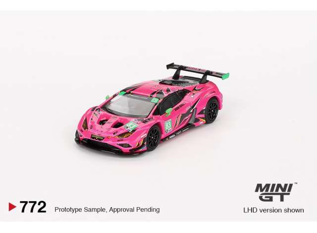 Mini GT Modeliukas 1/64 2023 Lamborghini Huracan GT3 Evo2 #83 Iron Dames Daytona 24 hrs, pink/black