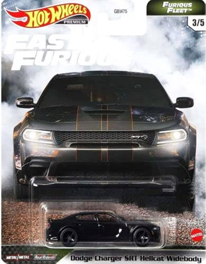Hot Wheels Premium Modeliukas F&F Dodge Charger SRT Hellcat 3/5