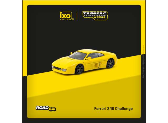 PRE-ORD3R Tarmac Modeliukas 1/64 Ferrari 348 Challenge, yellow