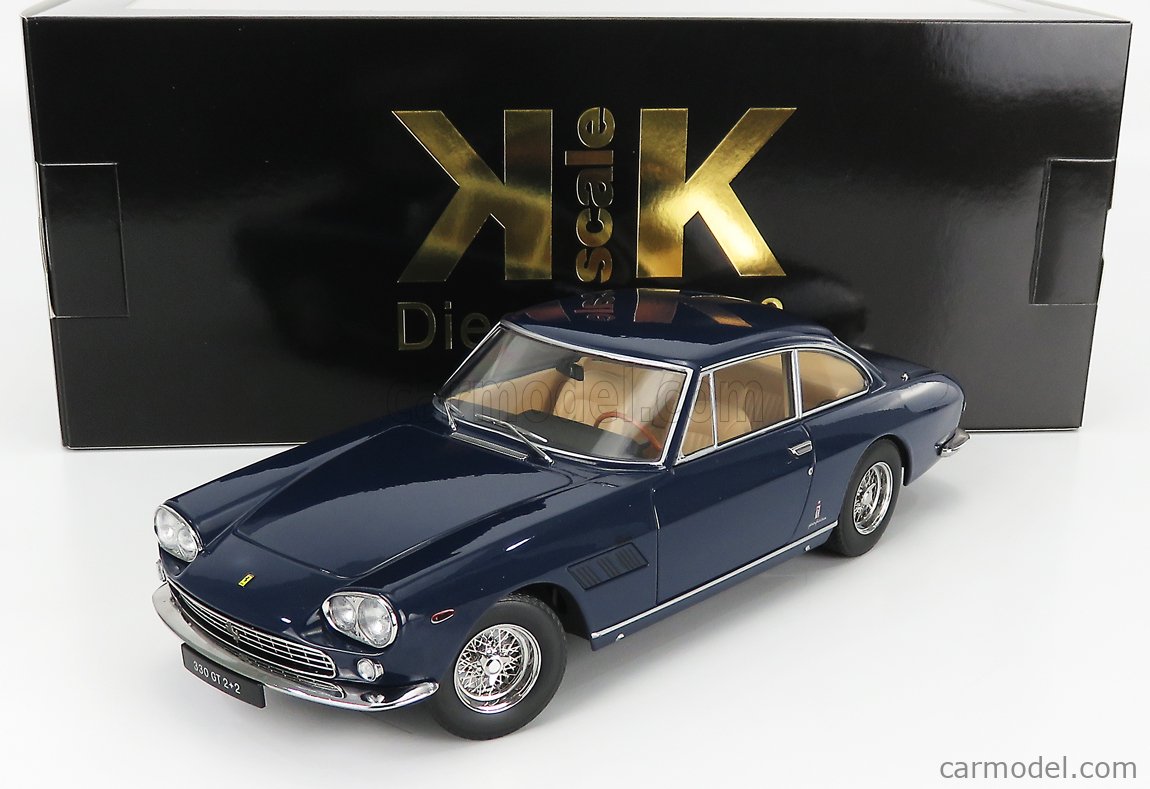 PRE-ORD3R KK Scale Modeliukas 1964 Ferrari 330 GT 2+2, dark blue metallic