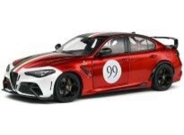 PRE-ORD3R Solido Modeliukas 1/18 2022 Alfa Romeo Giulia GTA-M #99 *Tricolore Mugello 1969*, red/white
