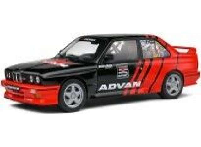PRE-ORD3R Solido Modeliukas 1/18 1990 BMW M3 (E30) Drift Team, black/red