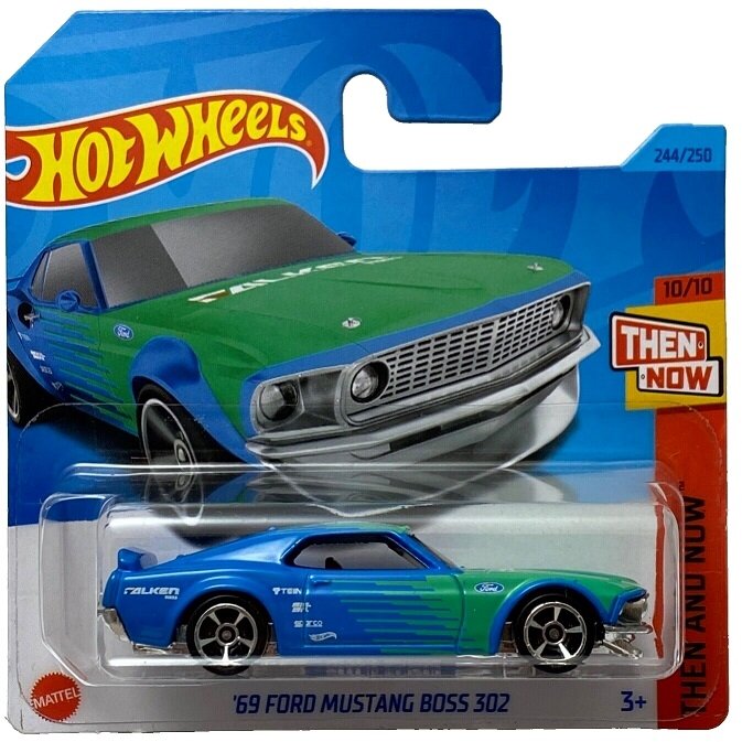 Hot wheels Modeliukas 69 Ford Mustang Boss 302 (yra Sandėlyje)