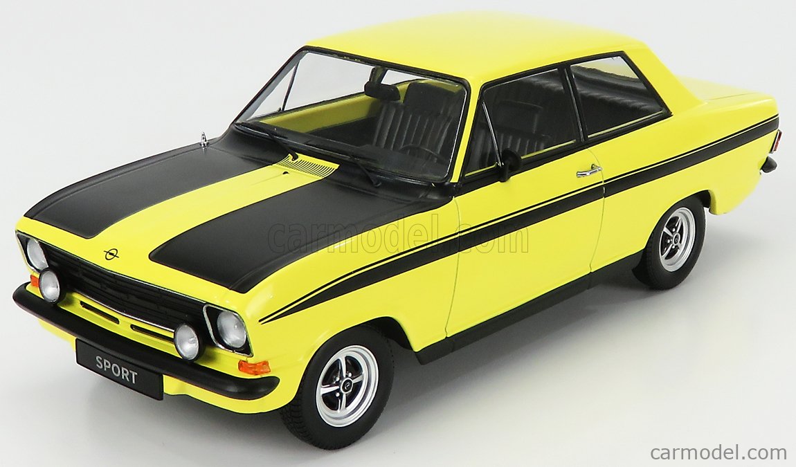 PRE-ORD3R KK Scale Modeliukas 1973 Opel Kadett B Sport, yellow/black
