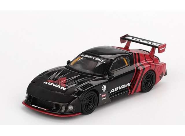 PRE-ORD3R Mini GT Modeliukas 1/64 Mazda RX-7 LB-Super Silhouette Advan, black/red