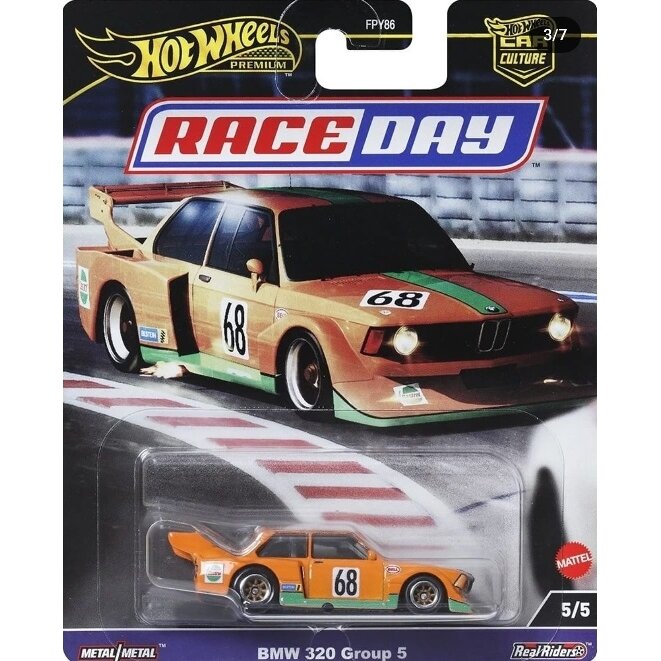 Hot Wheels Premium Race Day Car Culture Modeliukas BMW 320 Group 5 (yra Sandėlyje)