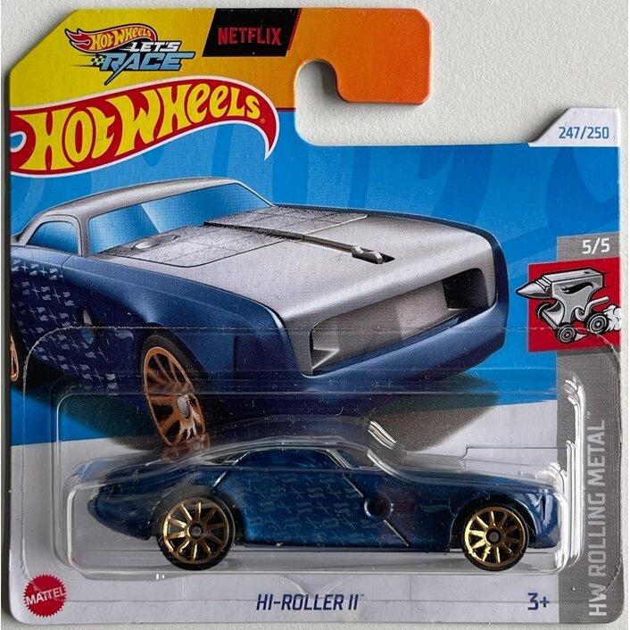 Hot Wheels Modeliukas Hi-Roller II blue (Rolls Royce) (yra Sandėlyje)