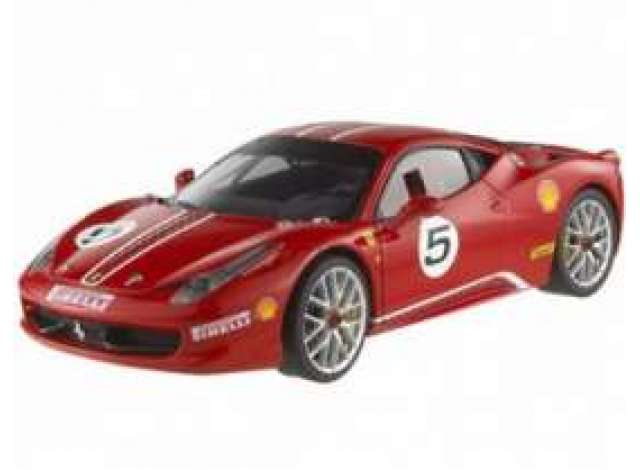 PRE-ORD3R Hotwheels Elite Modeliukas 1/43 2011 Ferrari 458 Italia Challenge, red