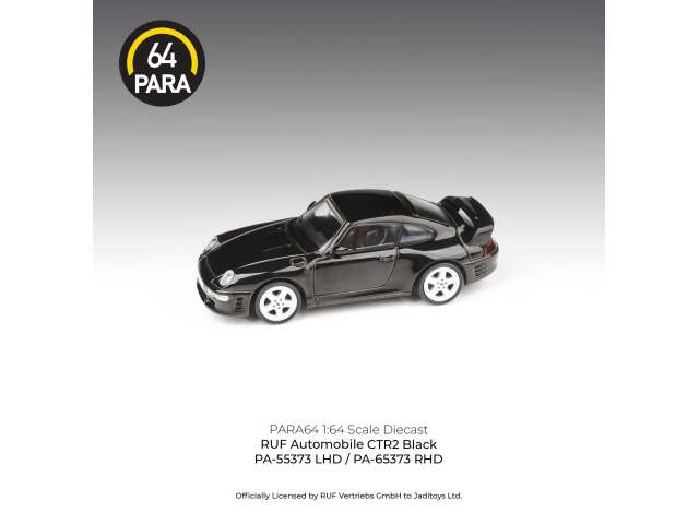 Para64 Modeliukas 1995 Ruf CTR2 *Left Hand Drive*, black (cars in a deluxe Acrylic window box)