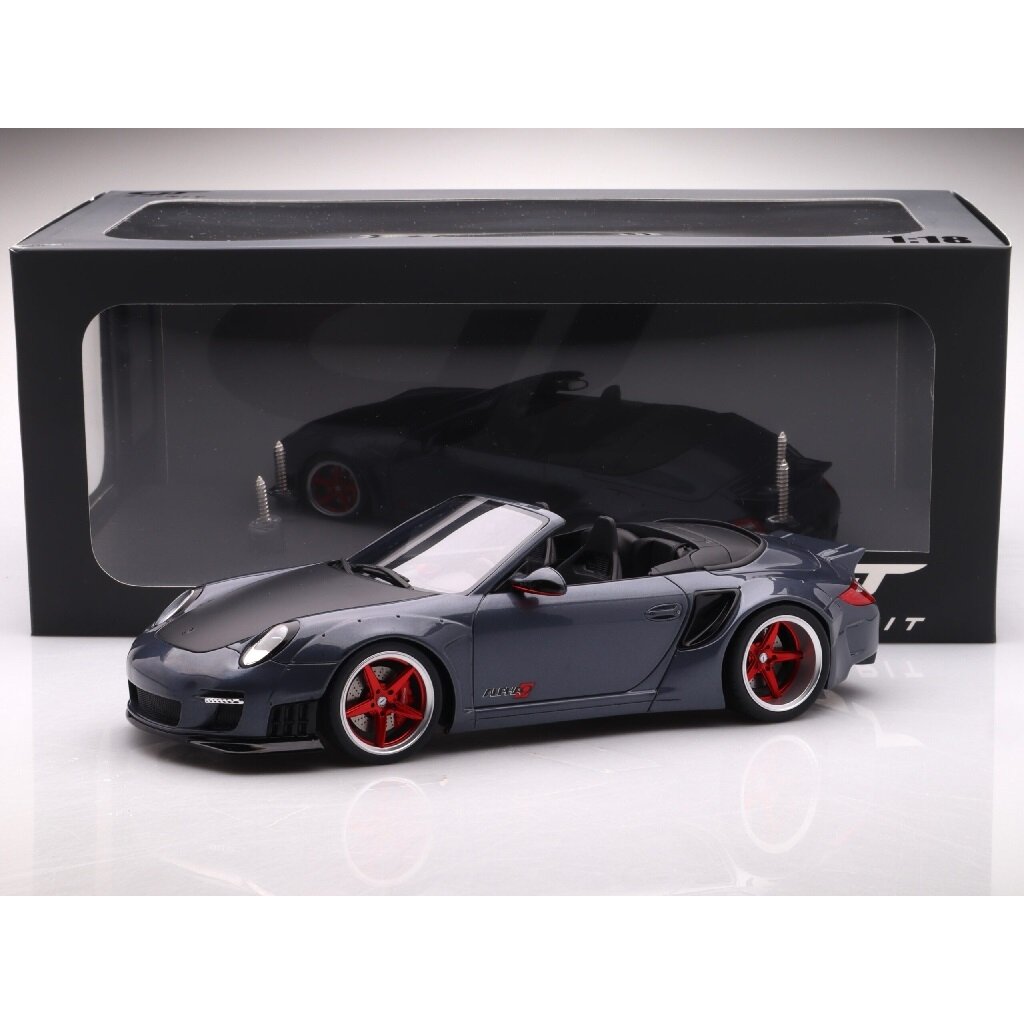 GT Spirit Modeliukas 1/18 2016 LB-Works Porsche RWB 997 *Resin Series*, grey (yra Sandėlyje)