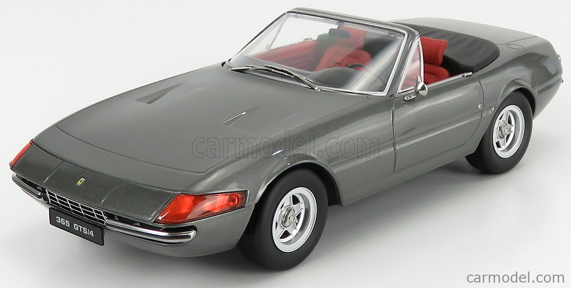 PRE-ORD3R KK Scale Modeliukas 1971 Ferrari 365 GTB Daytona Spyder Series 2, grey