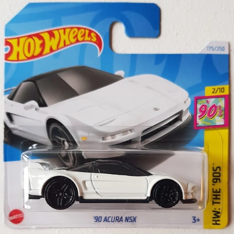 Hot Wheels Modeliukas 90 Acura NSX white (yra Sandėlyje)