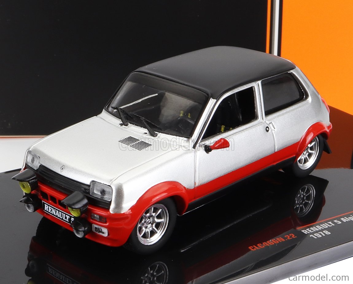PRE-ORD3R IXO Models Modeliukas 1/43 1978 Renault 5 Alpine Gr.2, silver