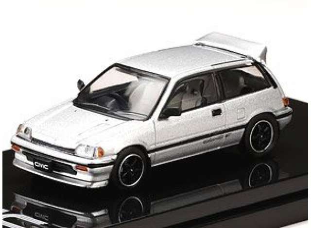 PRE-ORD3R Hobby Japan Modeliukas 1984 Honda Civic Si (AT), silver metallic