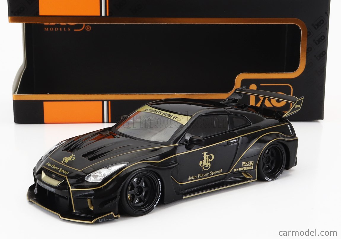 PRE-ORD3R IXO Models Modeliukas 1/43 2019 Nissan 35GT-RR LB-Silhouette Works GT *JPS*, black/gold