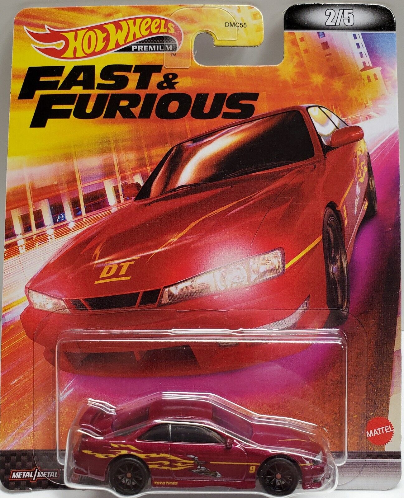 Hot Wheels Premium Modeliukas Nissan 240SX S14, purple