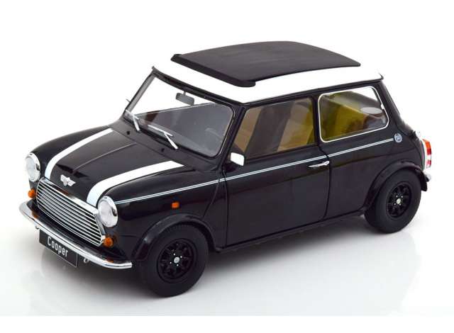 PRE-ORD3R KK Scale Modeliukas 1/12 Mini Cooper Sunroof, black metallic/white