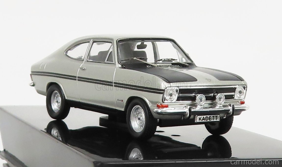 PRE-ORD3R IXO Models Modeliukas 1/43 1966 Opel Kadett B Coupe Rally, silver/black