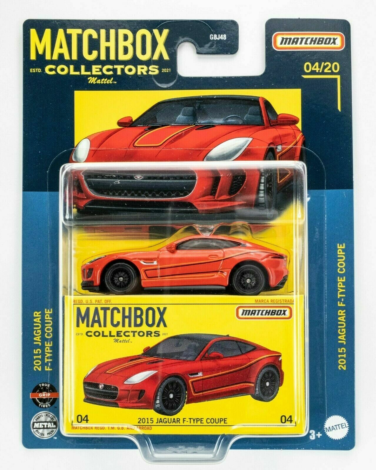 Matchbox Modeliukas 2015 Jaguar F-Type Coupe, red (yra sandėlyje)