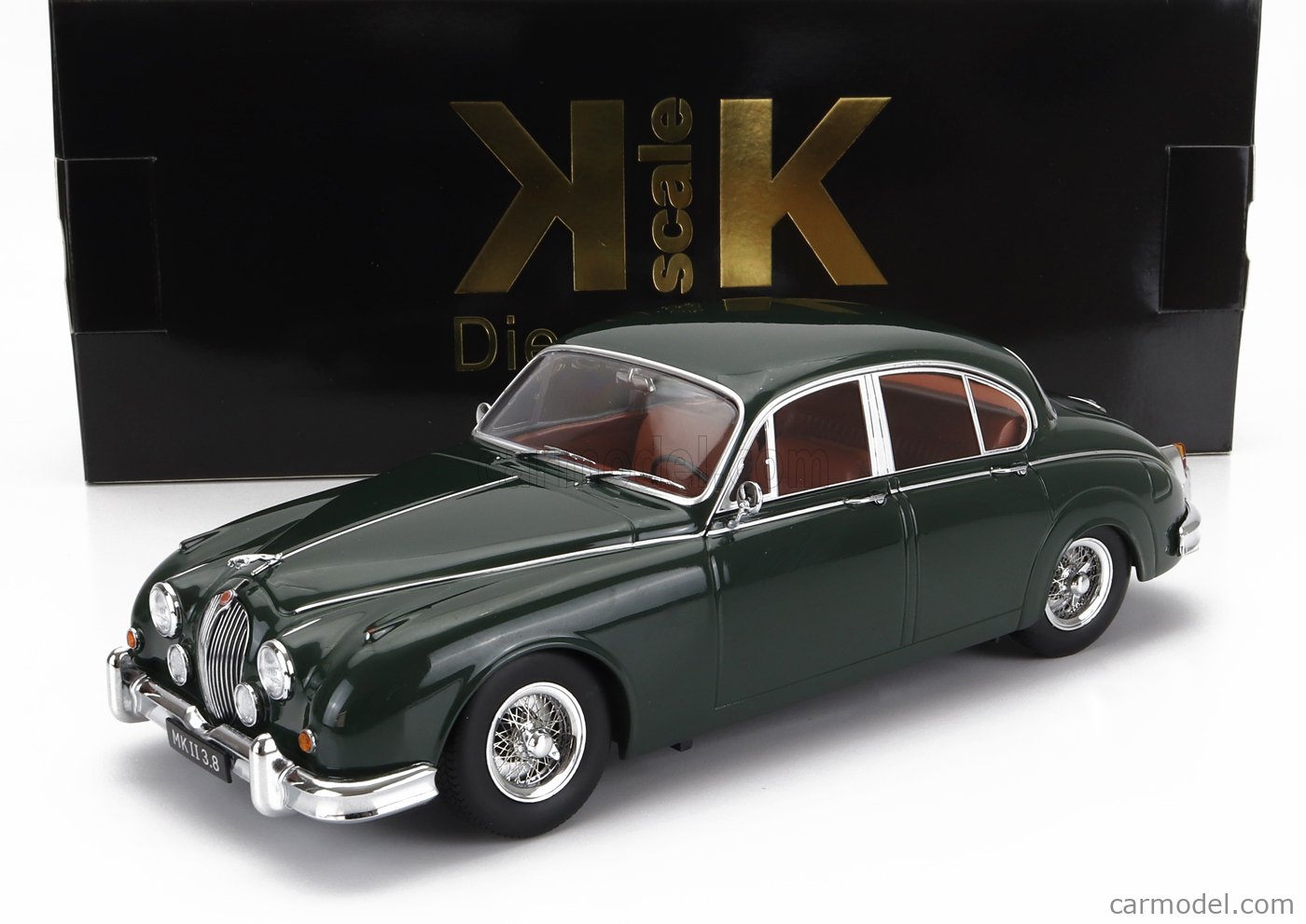 PRE-ORD3R KK Scale Modeliukas 1/18 1959 Jaguar MK II 3.8 LHD, darkgreen