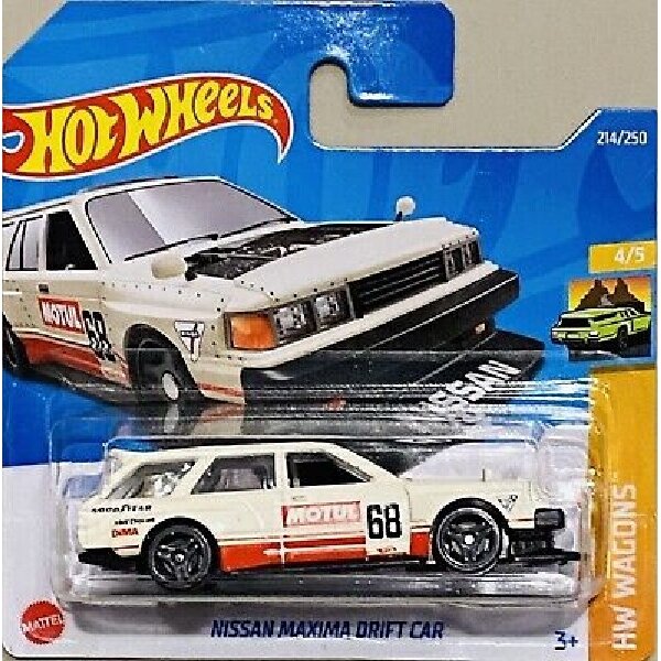 Hot Wheels Mainline Modeliukas Nissan Maxima Drift Car White (yra Sandėlyje)