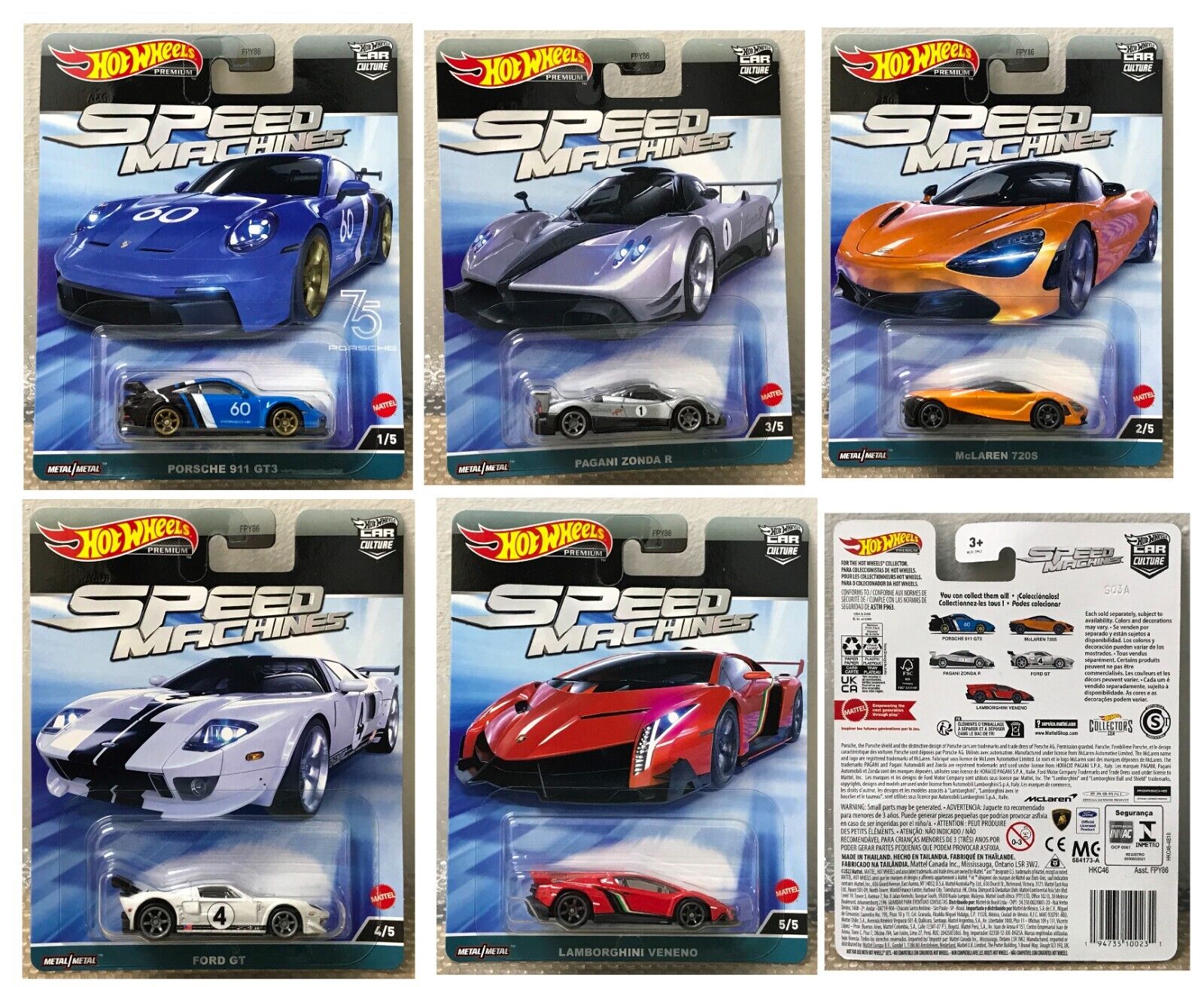 Hot Wheels Premium Modeliukas Speed Machines Car Culture