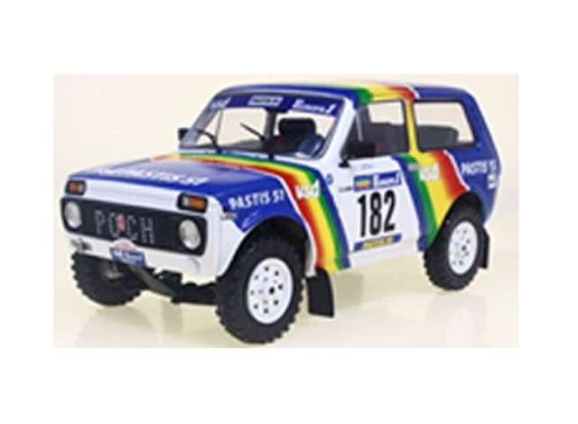 PRE-ORD3R Solido Modeliukas 1/18 1984 Lada Niva #182 Jabouille/Sardou, Paris Dakar, various