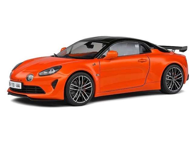 Solido Modeliukas 1/18 2022 Alpine A110 S, orange/black