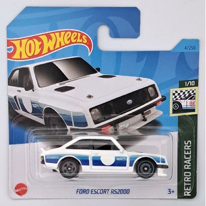 Hot Wheels Mainline Modeliukas Ford Escort RS2000 White (SC) HKG25