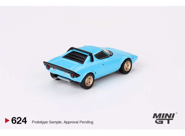 Mini GT Modeliukas 1/64 1975 Lancia Stratos HF Stradale, blue (yra Sandėlyje)