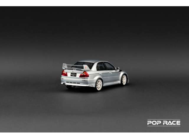 Pop Race Modeliukas 1/18 Mitsubishi Evo 6.5 Evolution Tommi Makinen Edition Silver