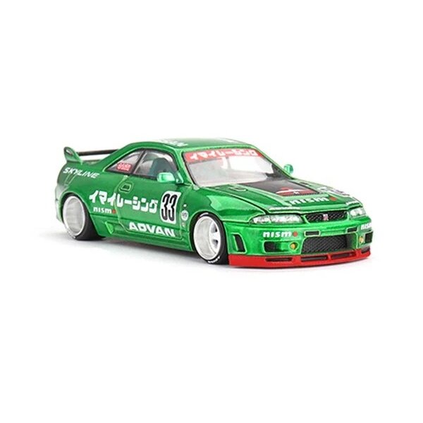 Mini GT Modeliukas 1/64 1995 Nissan Skyline GT-R (R33) Imai Racing V1, green
