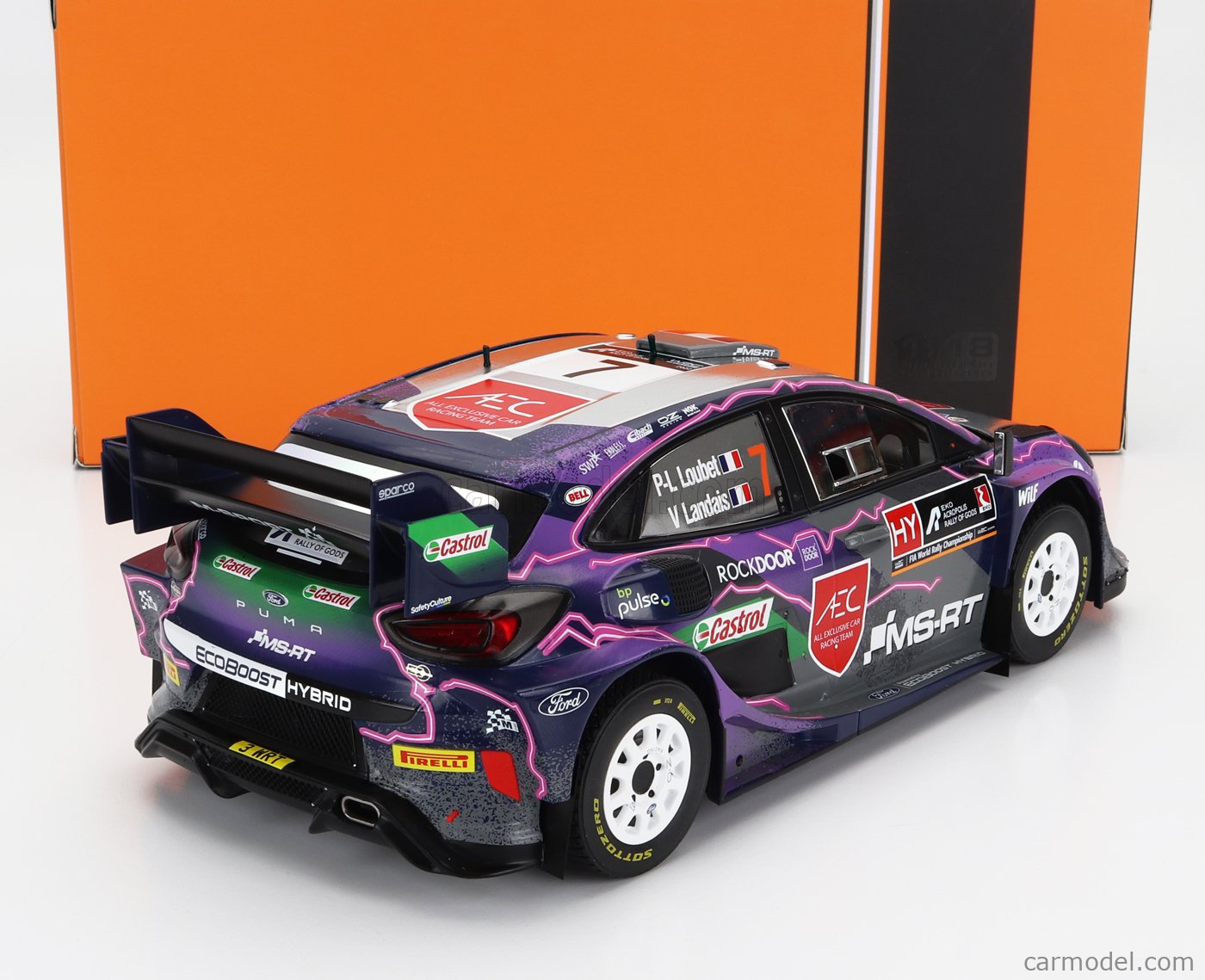 PRE-ORD3R IXO Models Modeliukas 1/43 2022 Ford Puma Rally 1 #7 P-L.Loubet/V.Landais Italia Sardegna Rally, ...