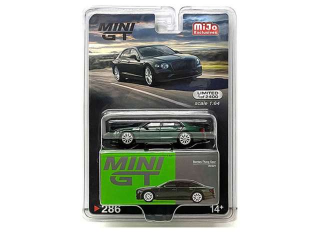 PRE-ORD3R Mini GT Modeliukas 1/64 Bentley Flying Spur Verdant, dark green