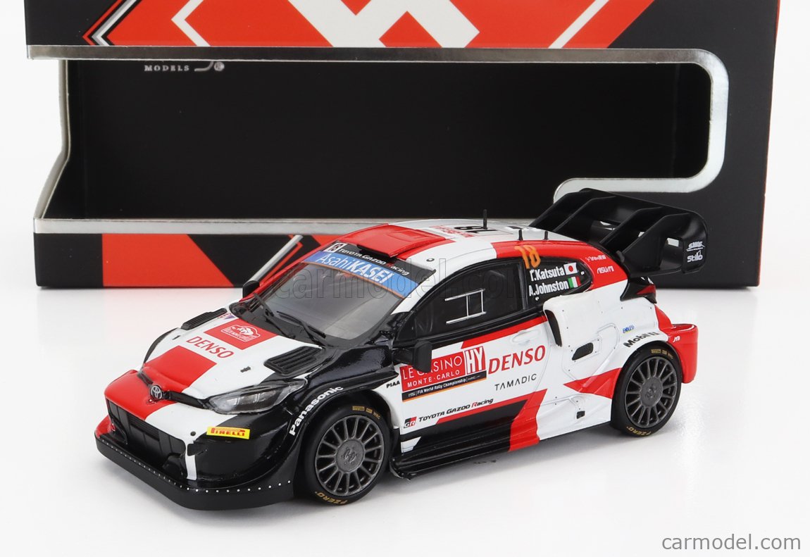 PRE-ORD3R IXO Models Modeliukas 1/43 2022 Toyota GR Yaris Rally 1 #18 T.Katsuta/A. Johnston Monte Carlo Ral...