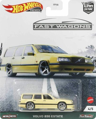 Hot Wheels Premium Modeliukas Volvo 850 Estate, yellow