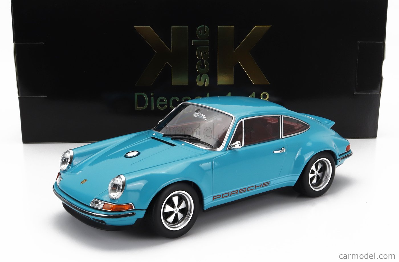 PRE-ORD3R KK Scale Modeliukas 1/18 Singer Porsche 911 coupe, turquoise blue
