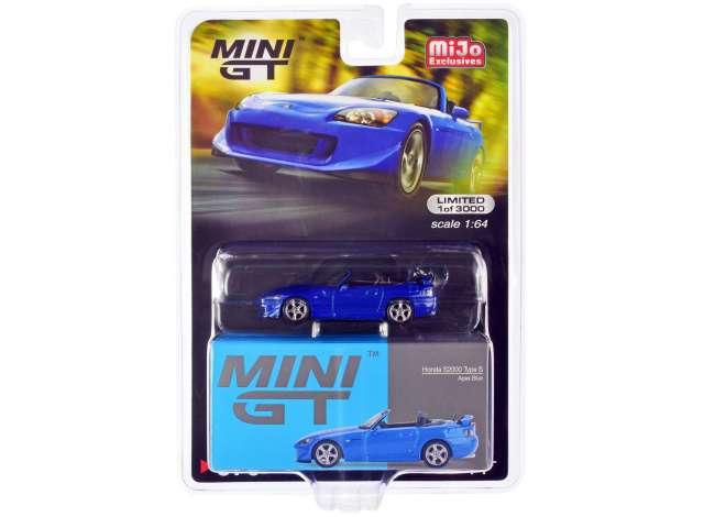 Mini GT Modeliukas Honda S2000 (AP2) Type S, blue (yra sandėlyje)