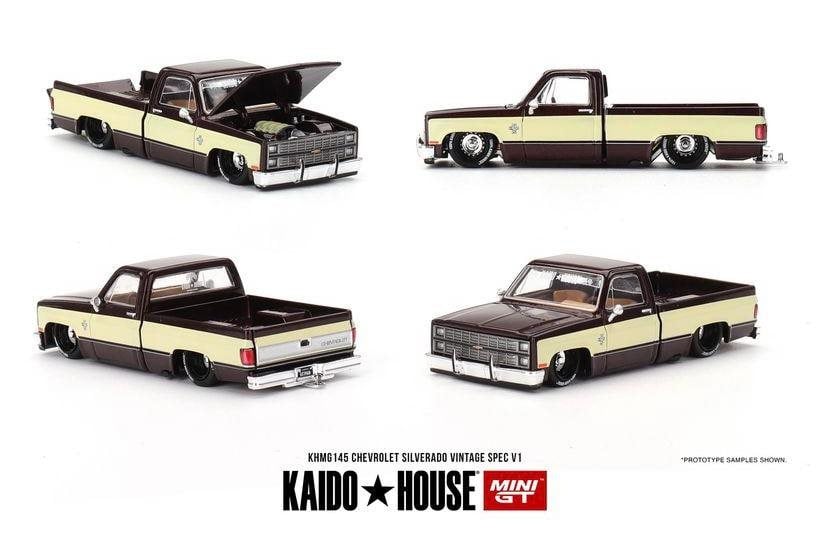 Mini GT Modeliukas 1/64 1980 Chevrolett Silverado Vintage Spec V1, brown/cream