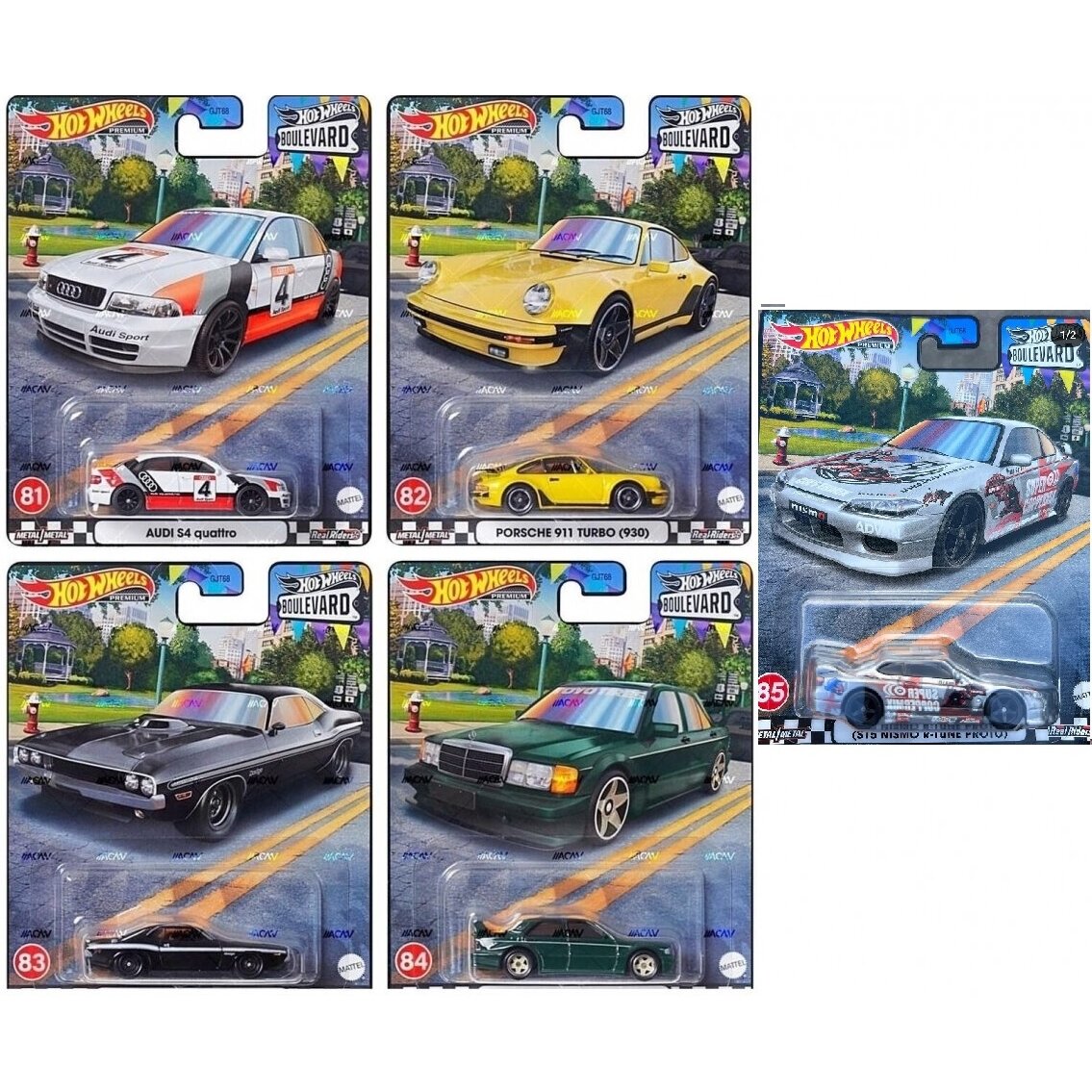Hot Wheels Premium Modeliukas Boulevard Series 81-85