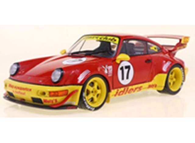 Solido Modeliukas 1/18 2016 Porsche 911 (964) RWB Maty`s Idlers #17, red/yellow (yra Sandėlyje)