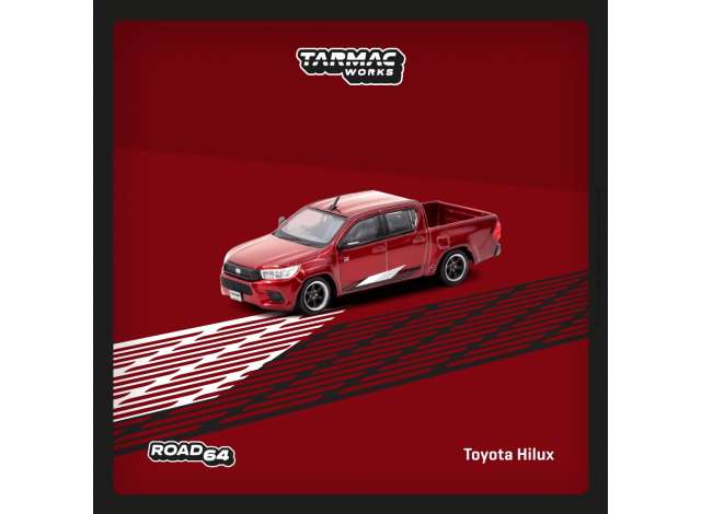 Tarmac Modeliukas 1/64 Toyota Hilux, red
