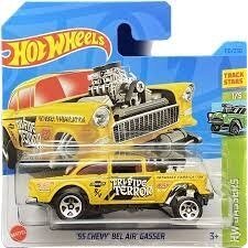 Hot Wheels Modeliukas '55 Chevy Bel Air Gasser Yellow GASSERS 2023 #110 Short Card (yra sandėlyje)