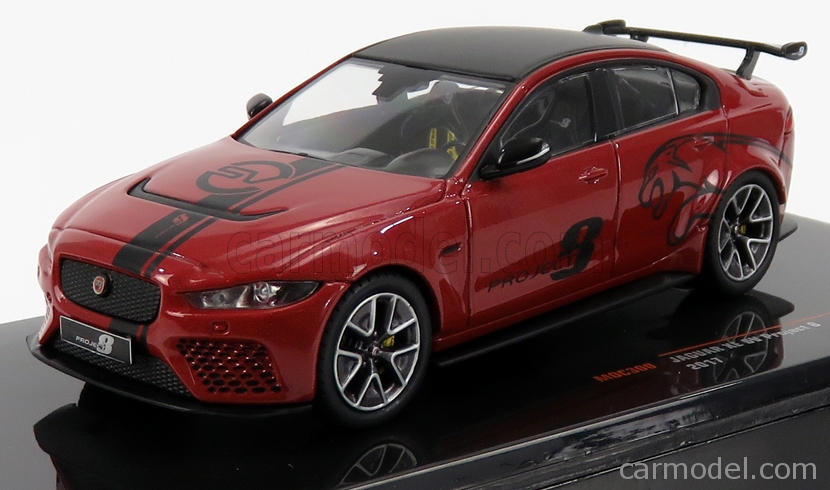 PRE-ORD3R IXO Models Modeliukas 1/43 2018 Jaguar XESV Project 8, red