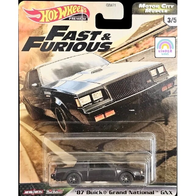 Hot Wheels Premium Fast Furious Modeliukas 87 Buick Grand National GNX