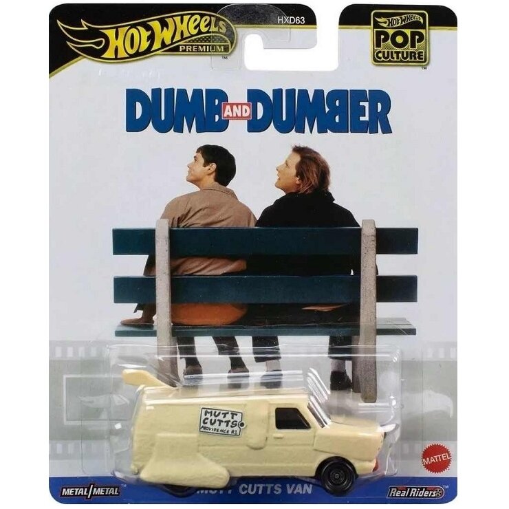 Hot Wheels Premium Pop Culture Modeliukas Mutt Cutts Van Dumb & Dumber (yra Sandėlyje)