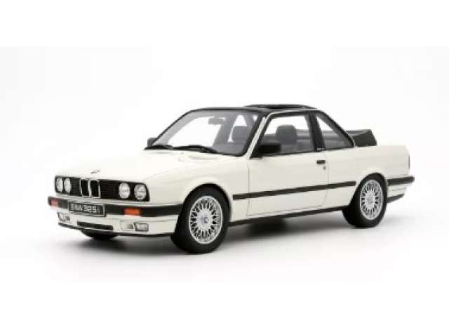 PRE-ORD3R OttO Miniatures Modeliukas 1/18 1988 BMW E30 325i TC2 Baur *Resin series*,  Alpineweiss 218